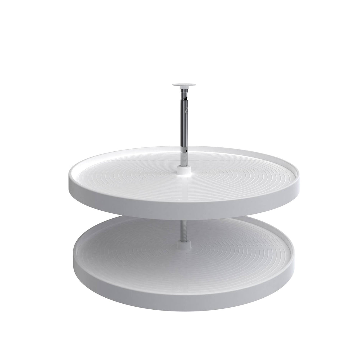 White 2-Shelf Lazy Susan G61440