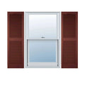 Custom Cathedral Top Center Mullion Open Louver Shutters W886518