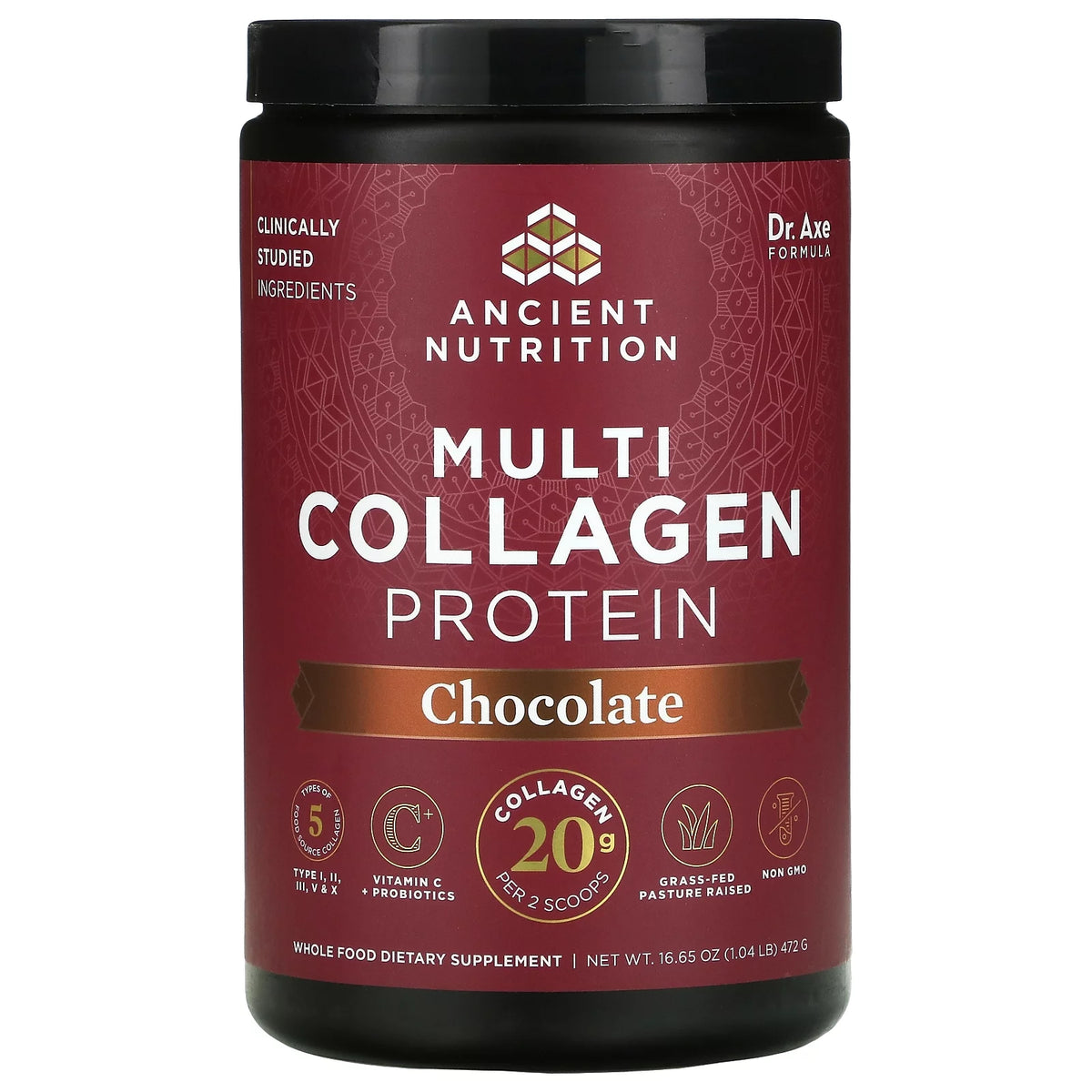 Multi Collagen Protein Chocolate 1.04 lb Pack of 2 T47513