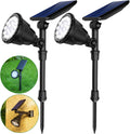 600 Lumens IP65 Waterproof Solar Spotlights 4 Pack E797875