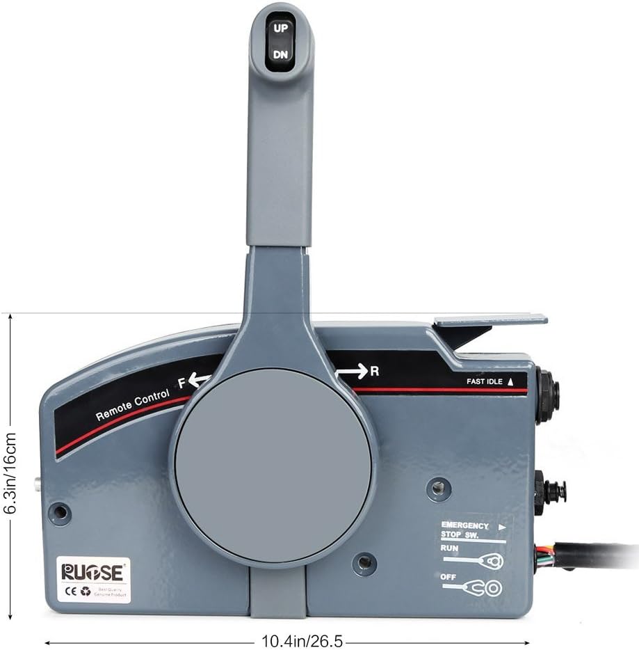 Side Mount Outboard Remote Control Box with 10 Pin Cable 16.7Ft Harness X919