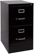 2 Drawer Metal Vertical File Cabinet in Black G917