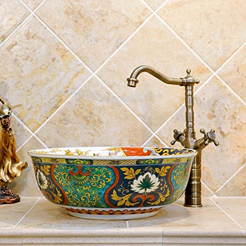 Ceramic Porcelain Round Vessel Sink Bowl L207