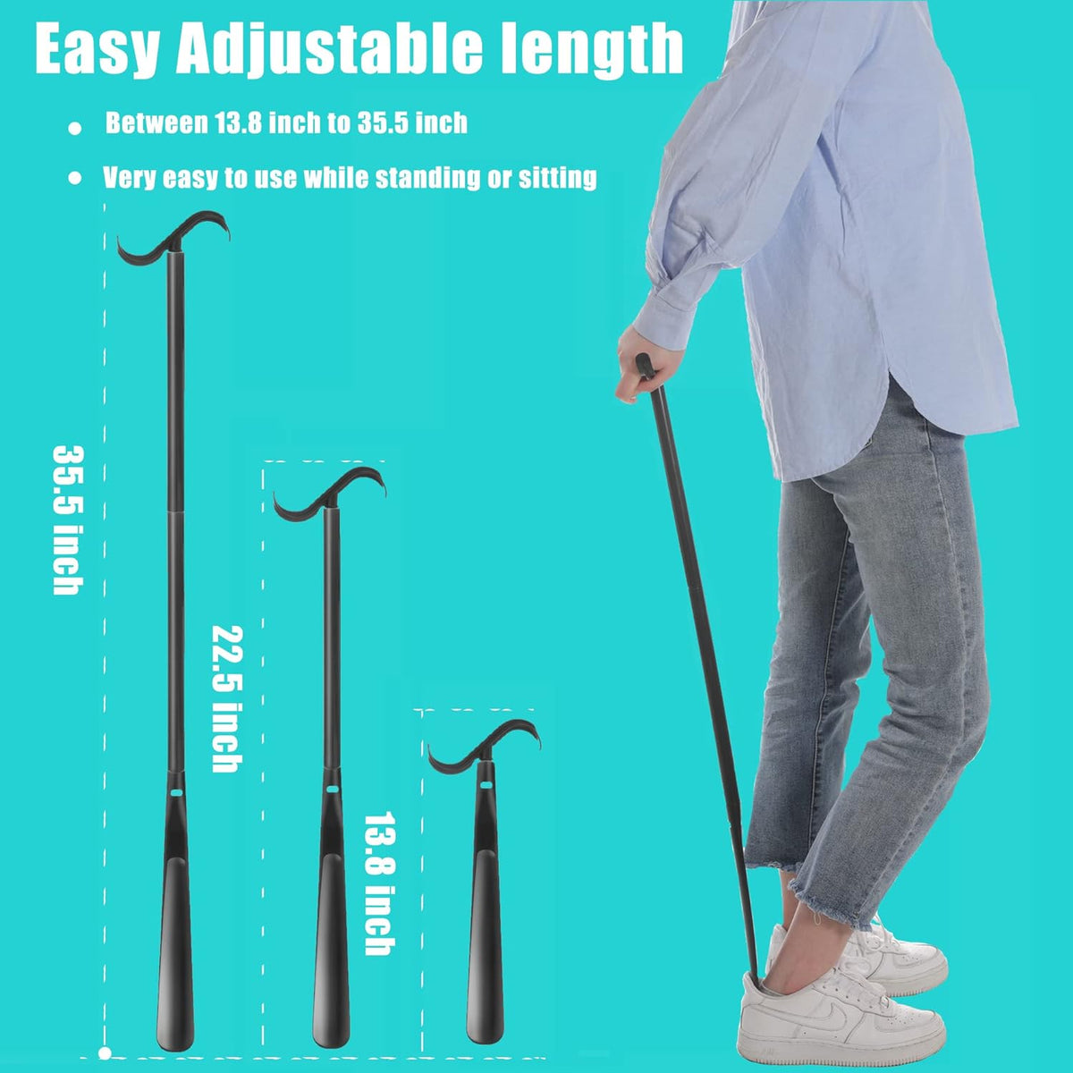 35.5" Long Adjustable Dressing Stick Z120945