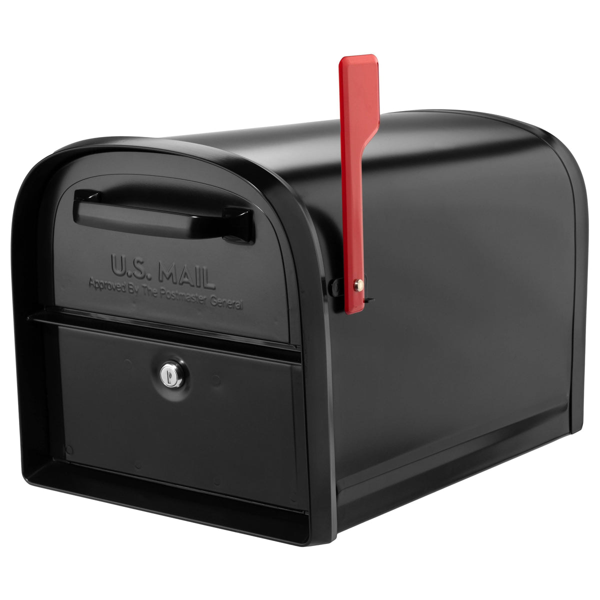 Post Mount Locking Mailbox (Black) P647