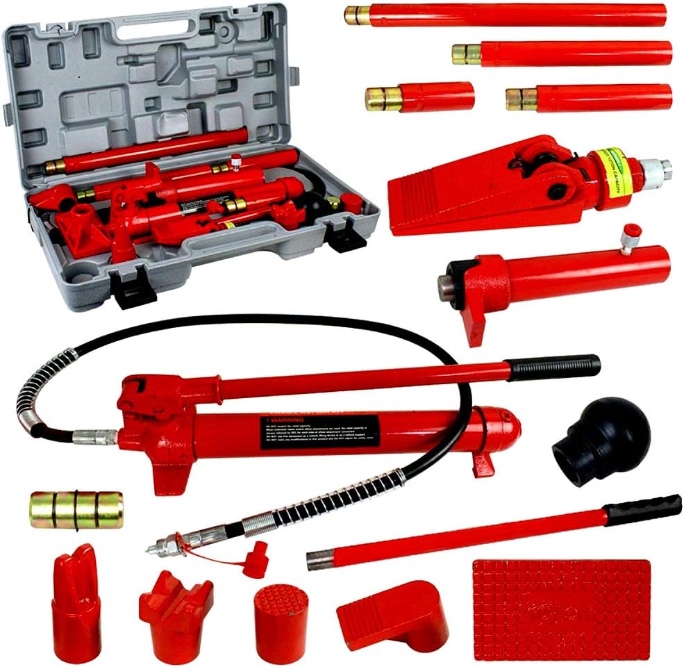 10 Ton Hydraulic Bottle Jack Pump Tool Kit U524884