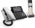 Black/Silver DECT 6.0 Corded/Cordless Phone with 1 Handset H2002