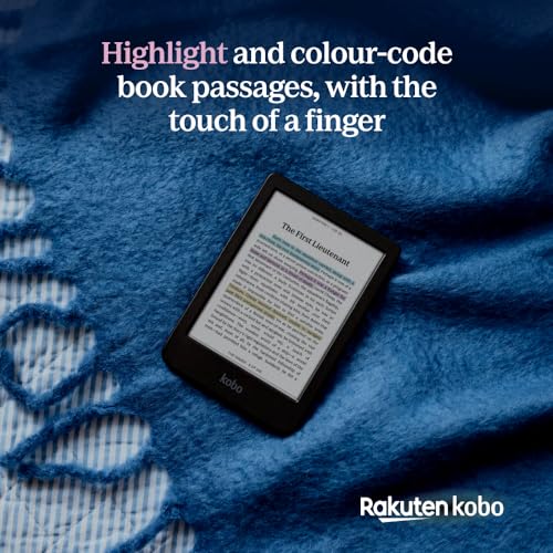 Black 6" Glare-Free Colour E Ink eReader with 16GB Storage V469302