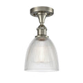 1 Light Brushed Satin Nickel Flush Mount W2169