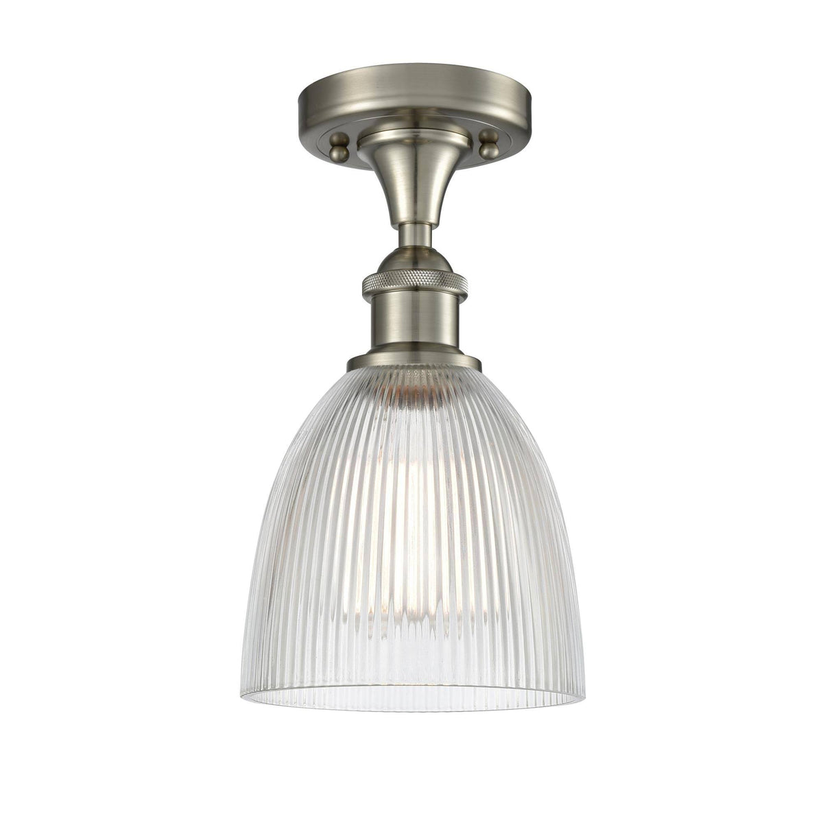 1 Light Brushed Satin Nickel Flush Mount W2169