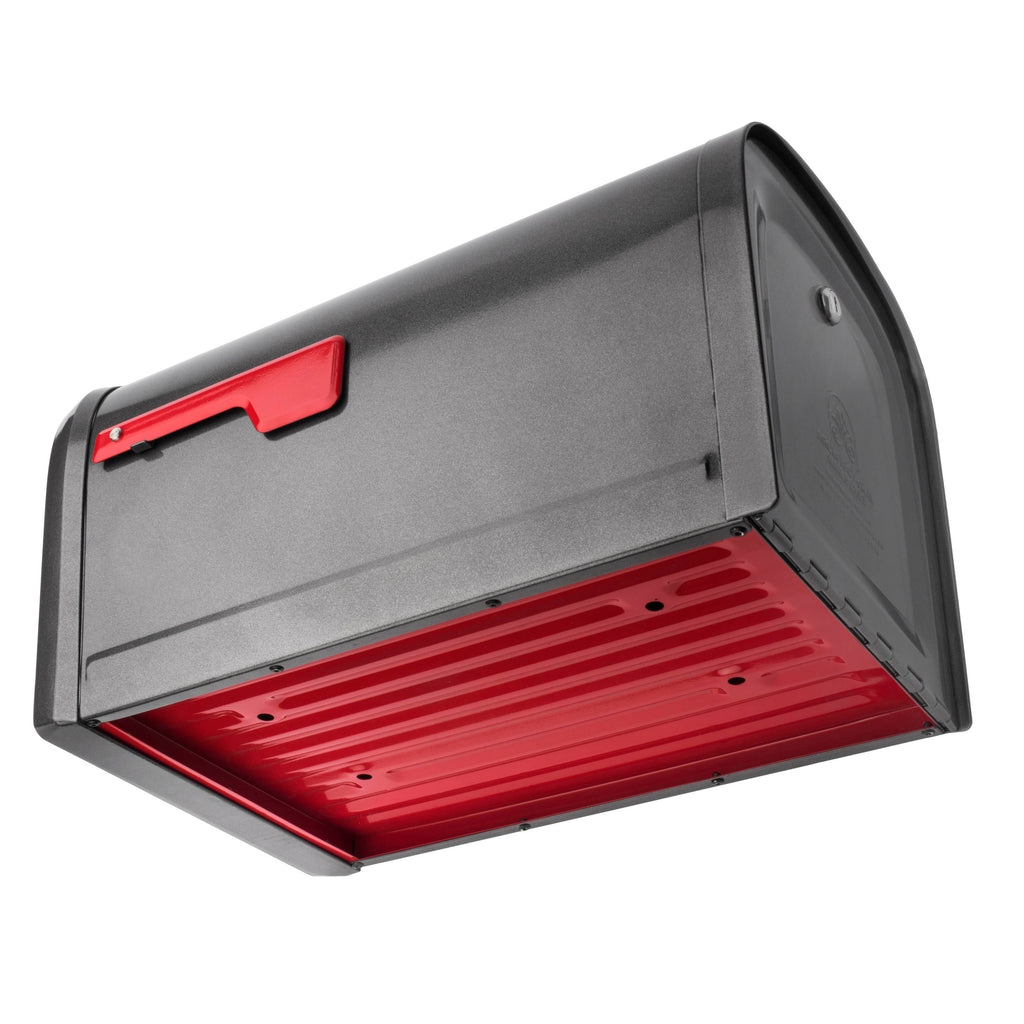 Post Mount Locking Mailbox (Black) P647