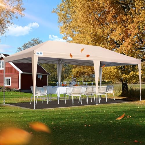 10x20ft Pop up Canopy Tent Waterproof with Roller Bag J72113