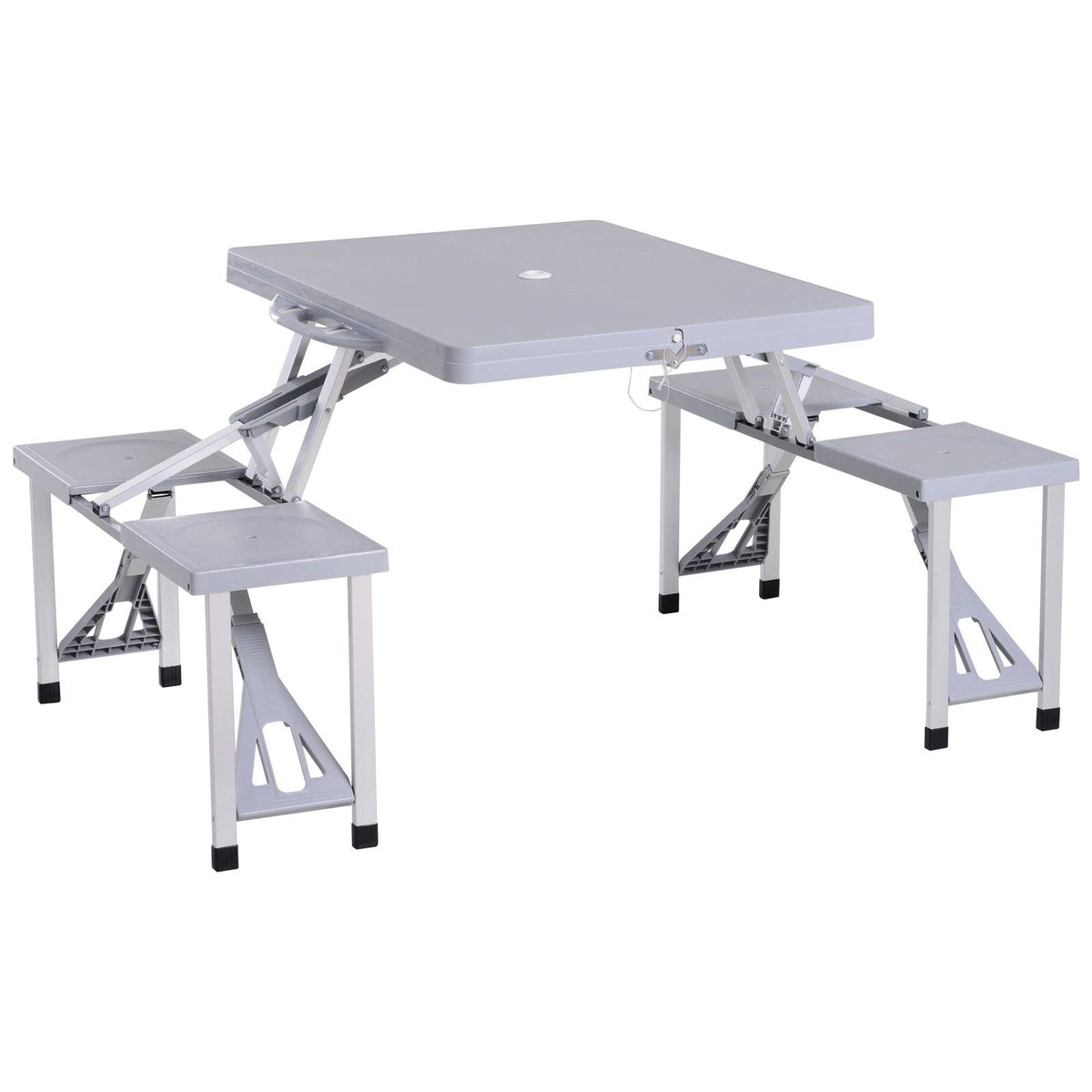 Camping Table with Chairs 4-Seat Set Foldable G352