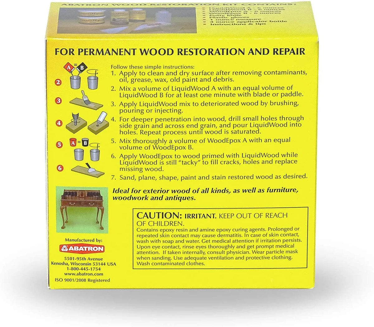 24 Oz Epoxy Resin Wood Restoration Kit H47521