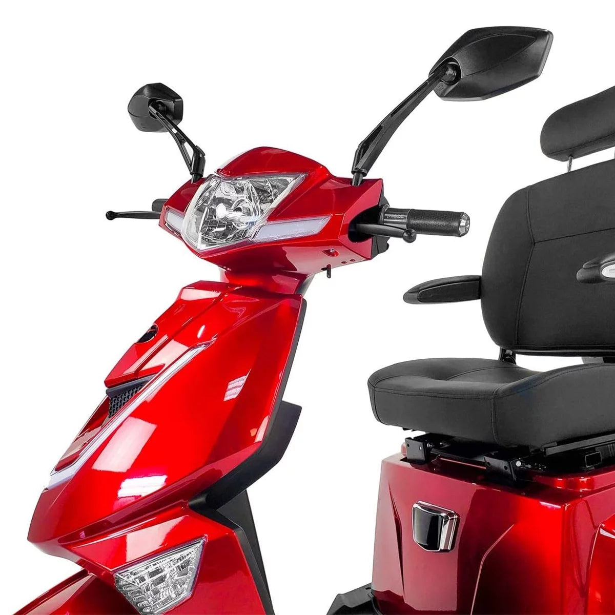 Red 3 Wheel Mobility Scooter, 300 lb. Weight Capacity U26070
