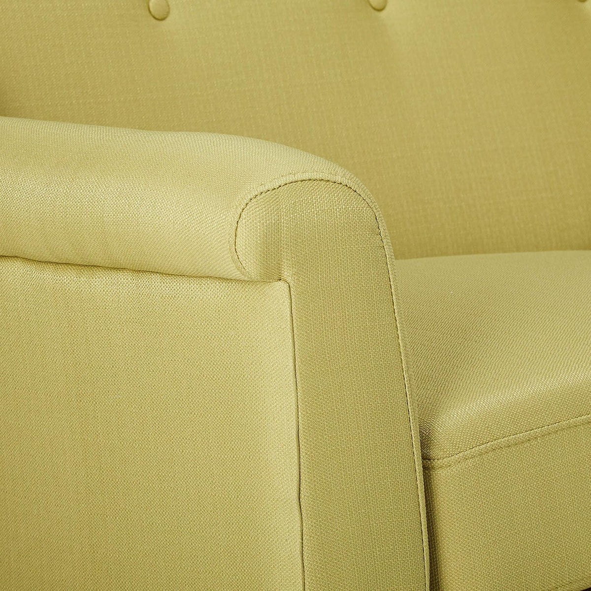 Light Green Fabric Sofa H336588