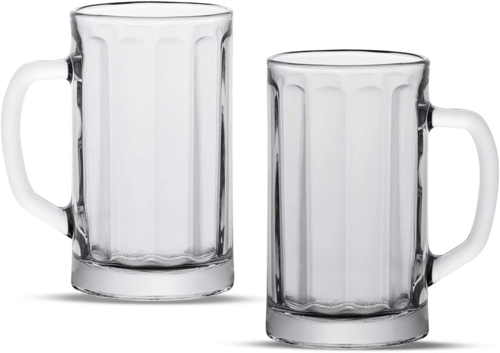 17 Ounce Clear Beer Mugs, Set of 6 S9862
