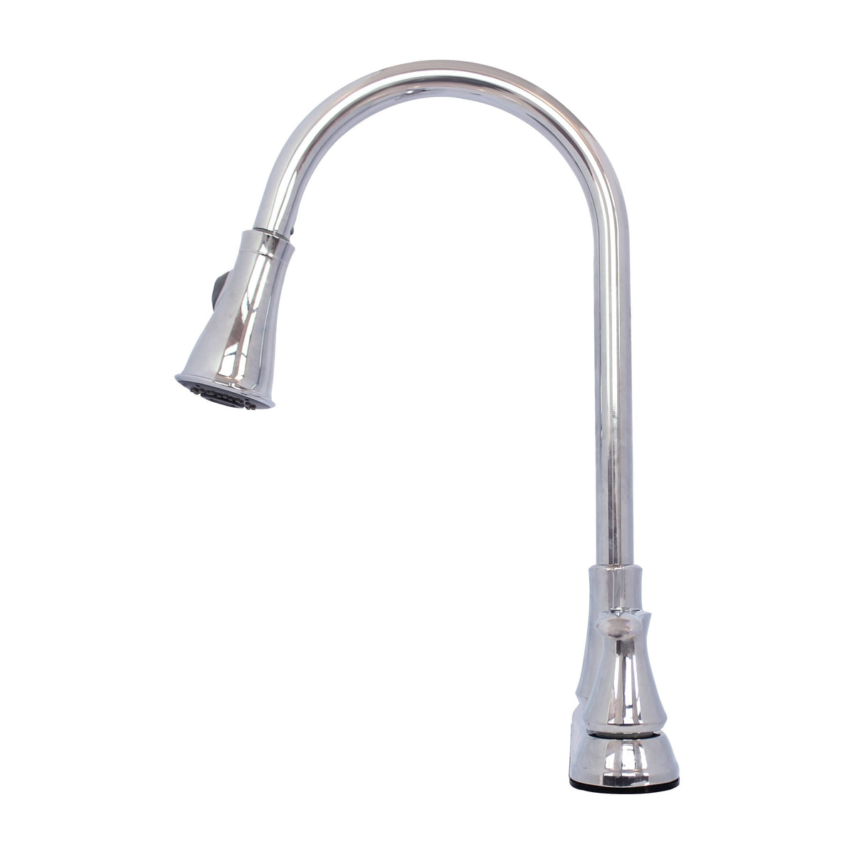 Chrome Double Handle Pull Down Spray Kitchen Sink Faucet A744