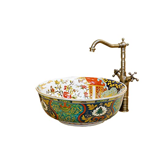 Ceramic Porcelain Round Vessel Sink Bowl L207