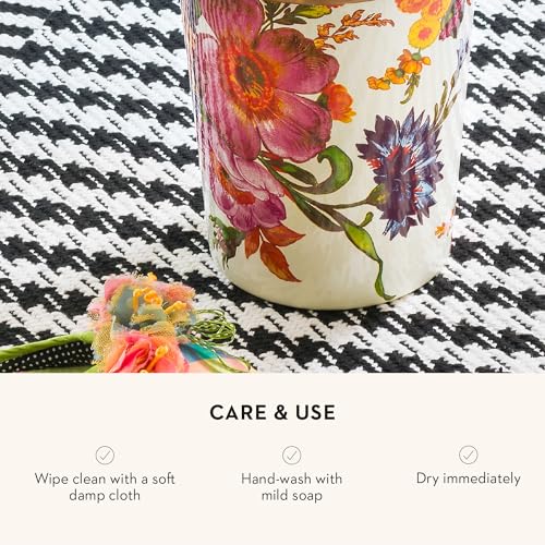Blue-and-White Royal Check Waste Bin X806290