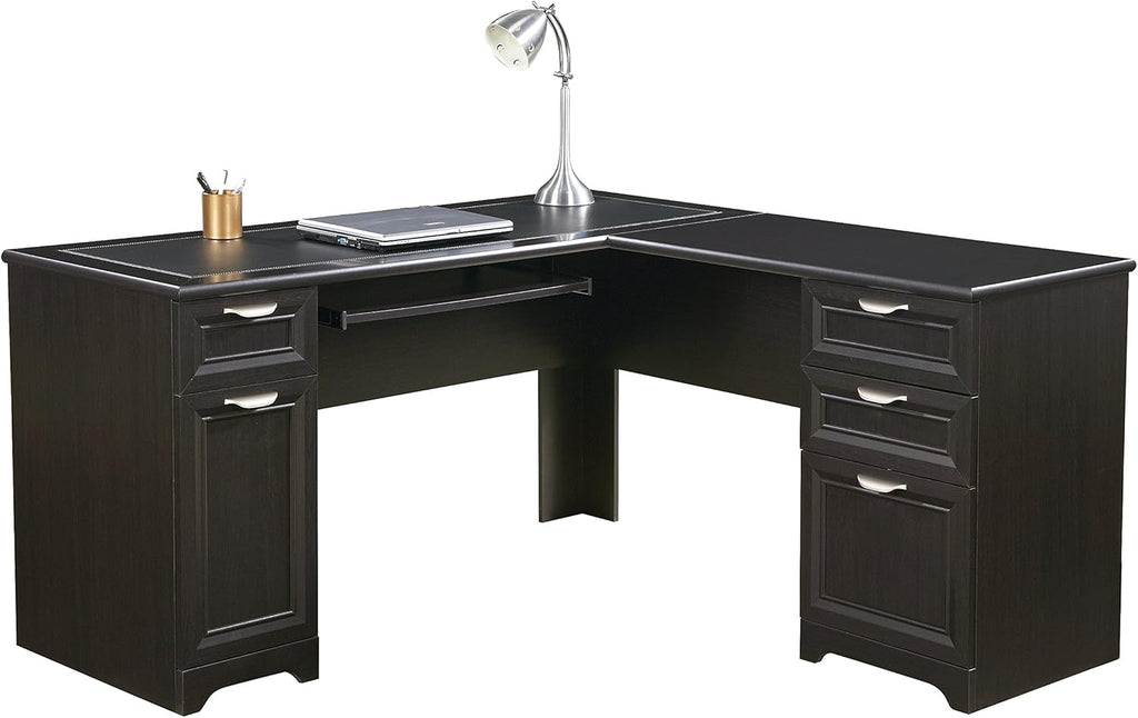 L-Shaped Desk, 30H x 58 3/4W x 18 3/4D, Espresso K697