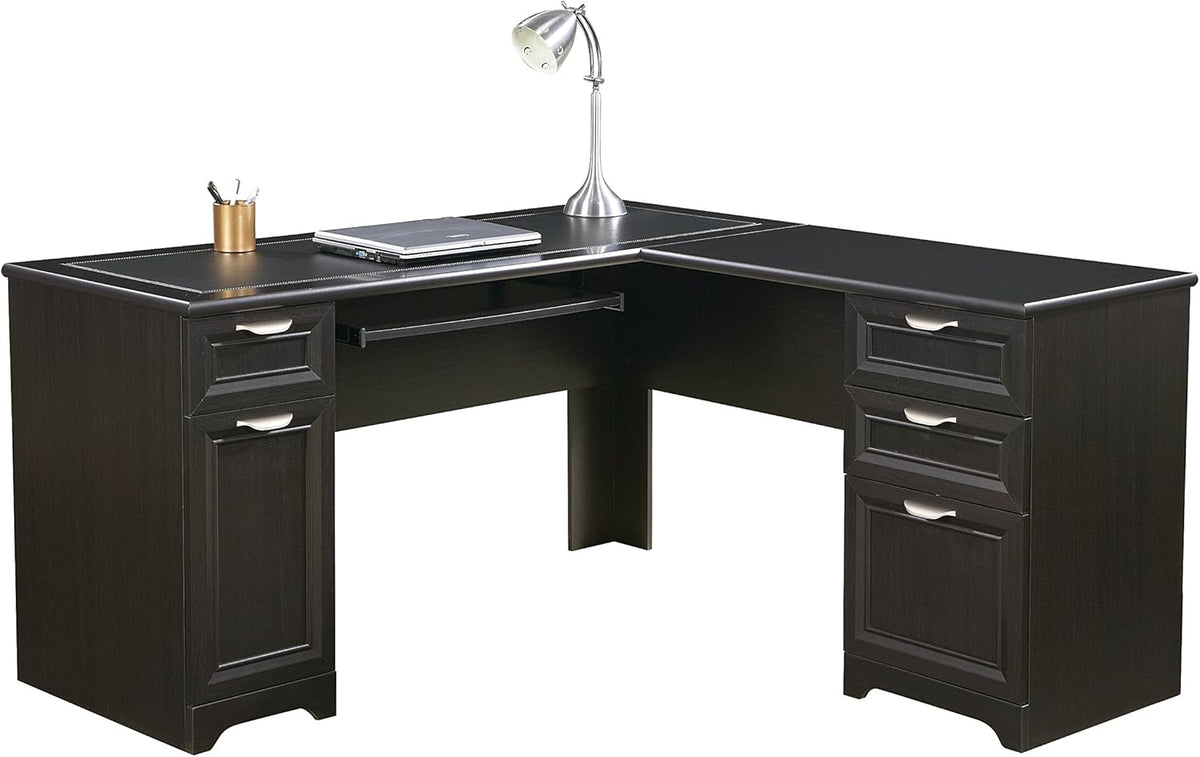 L-Shaped Desk, 30H x 58 3/4W x 18 3/4D, Espresso K697