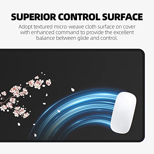 Large Desk Pad 31.5 x 11.8 x0.12 inch Washable Anti-Slip Rubber Base Z120