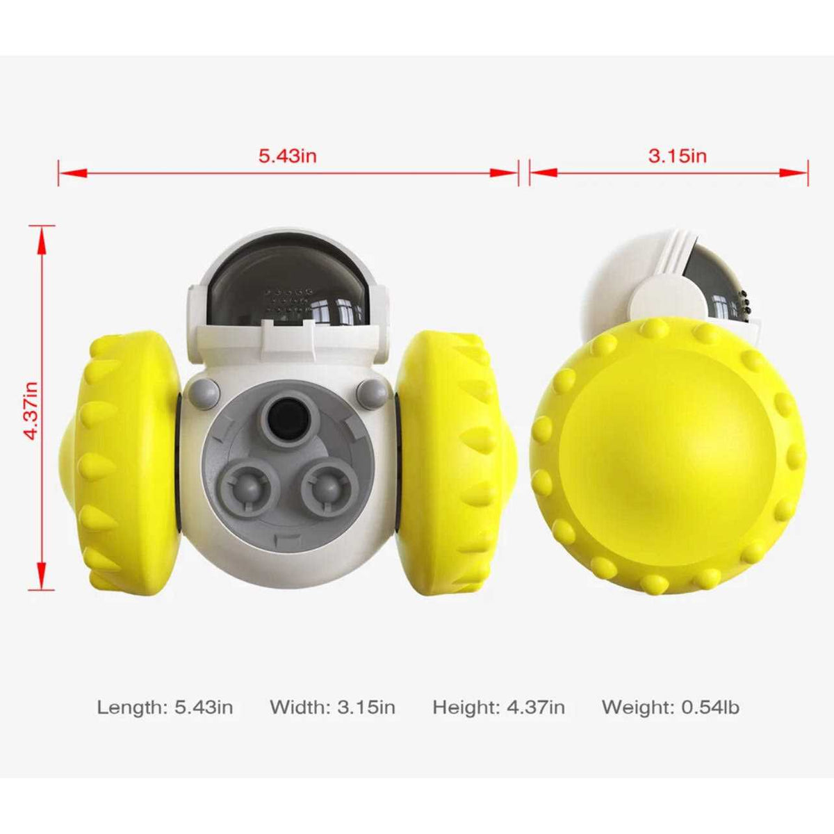 Robot Shaped Treat Dispenser Push Toy C621