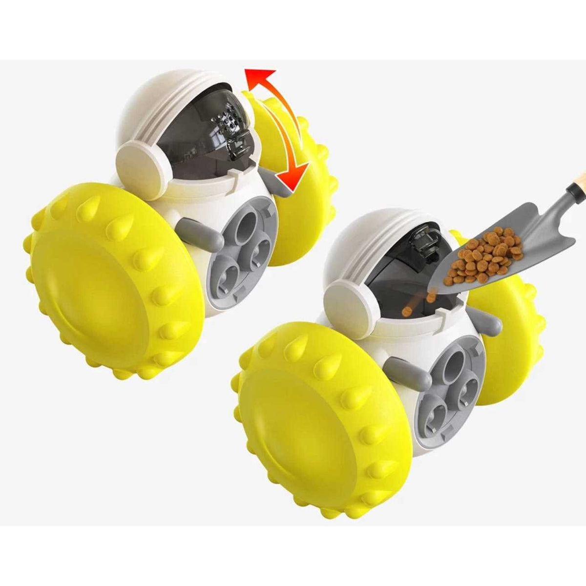Robot Shaped Treat Dispenser Push Toy C621