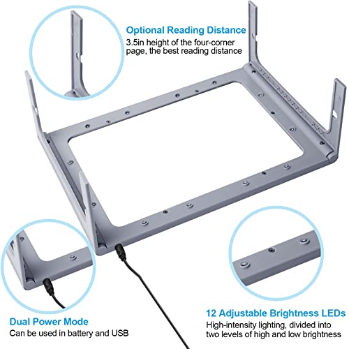 36 LED Dimmable Floor Magnifying Lamp with Stand W87719
