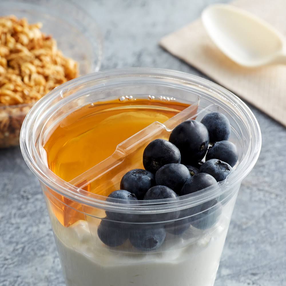 4 oz Divided Clear Pet Wide Parfait Insert G821