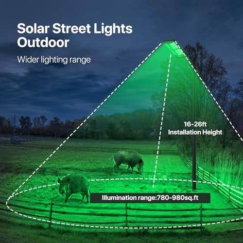 Green Solar Light for Hunting Hogs with Remote N732769