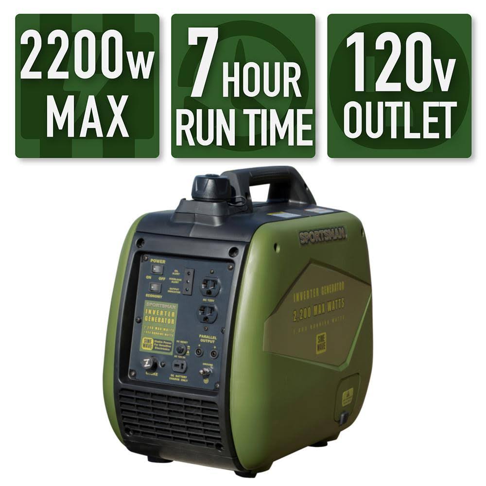 Portable Digital Inverter Generator 2200/1800-Watt Gasoline N7448