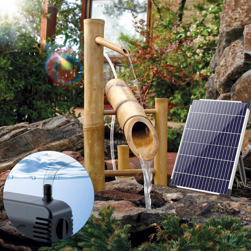 12 Watt Solar Fountain Pump Kit with PVC Tubing I946972