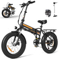 20" x4.0 Fat Tire Foldable Electric Bicycle with 750W Motor, 48V 12AH Removable Battery, 7 Gears G255414