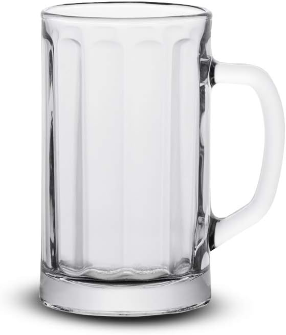 17 Ounce Clear Beer Mugs, Set of 6 S9862