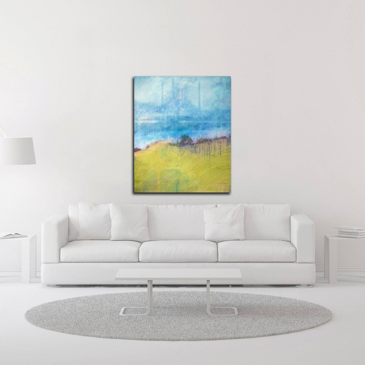 Interwoven Landscape Print on Canvas L1659