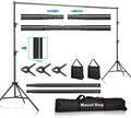 10FT Adjustable Photography Backdrop Support System with Clamps, Sandbags, and Carrying Bag D9948