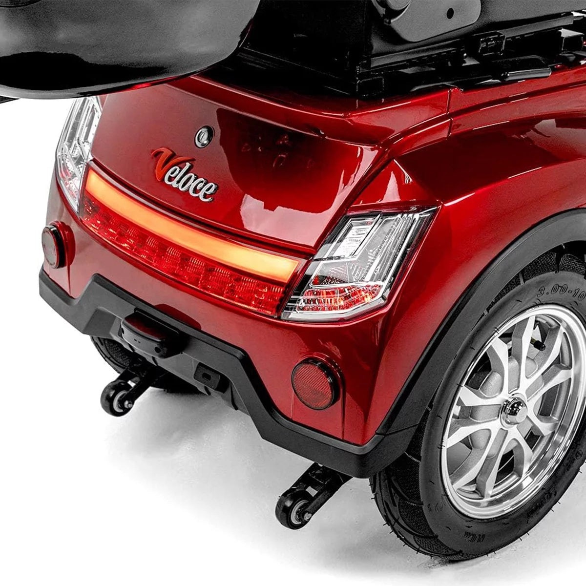 Red 3 Wheel Mobility Scooter, 300 lb. Weight Capacity U26070