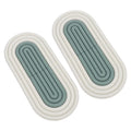 4 Pcs Anti-slip Kitchen Pot Pads Green X3990