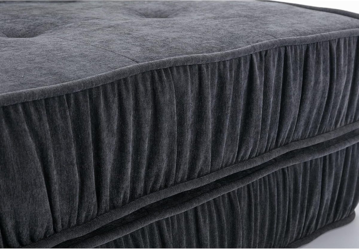 Grey Memory Foam Futon Sleeper Chair Couch Twin Size G771