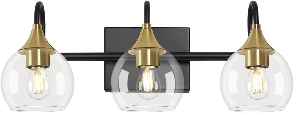 Black Gold 3 Light Bathroom Vanity Light B464