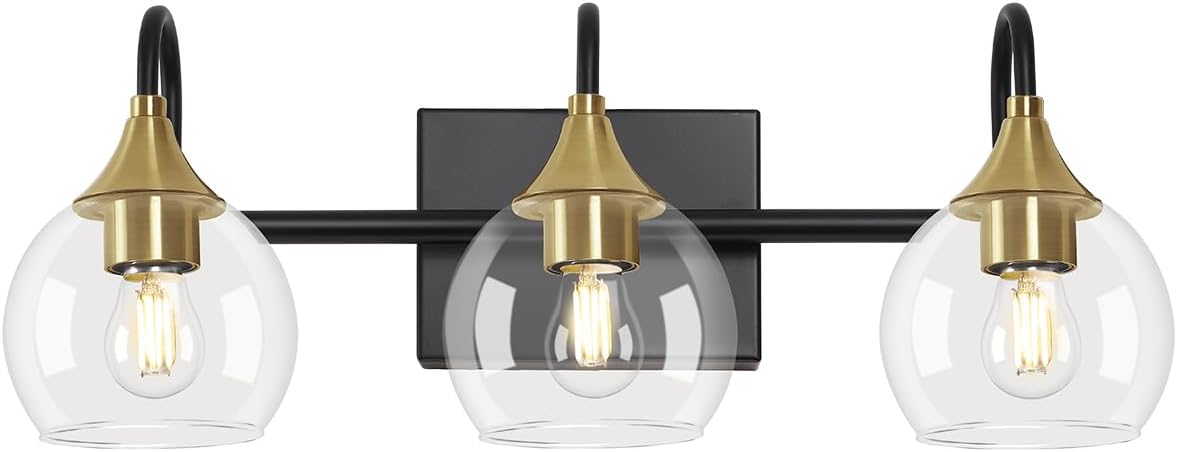 Black Gold 3 Light Bathroom Vanity Light B464