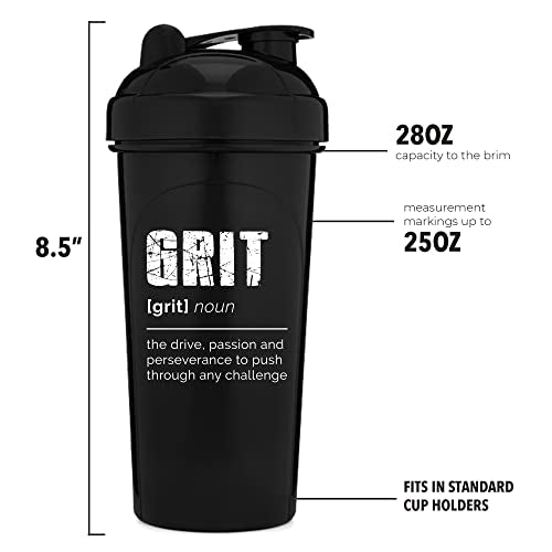 [4 Pack] 28oz Shaker Bottle with Mixer Agitators D9333