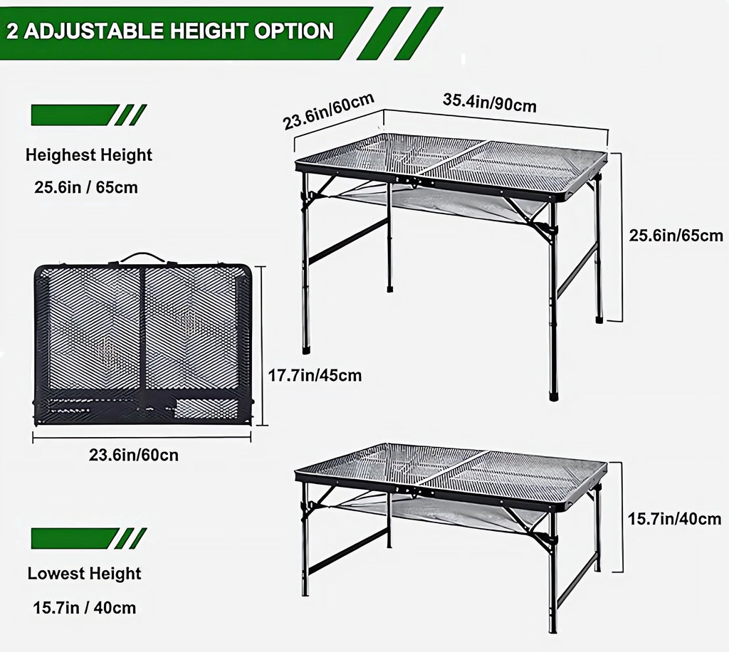 Folding Aluminum Grill Table N592486