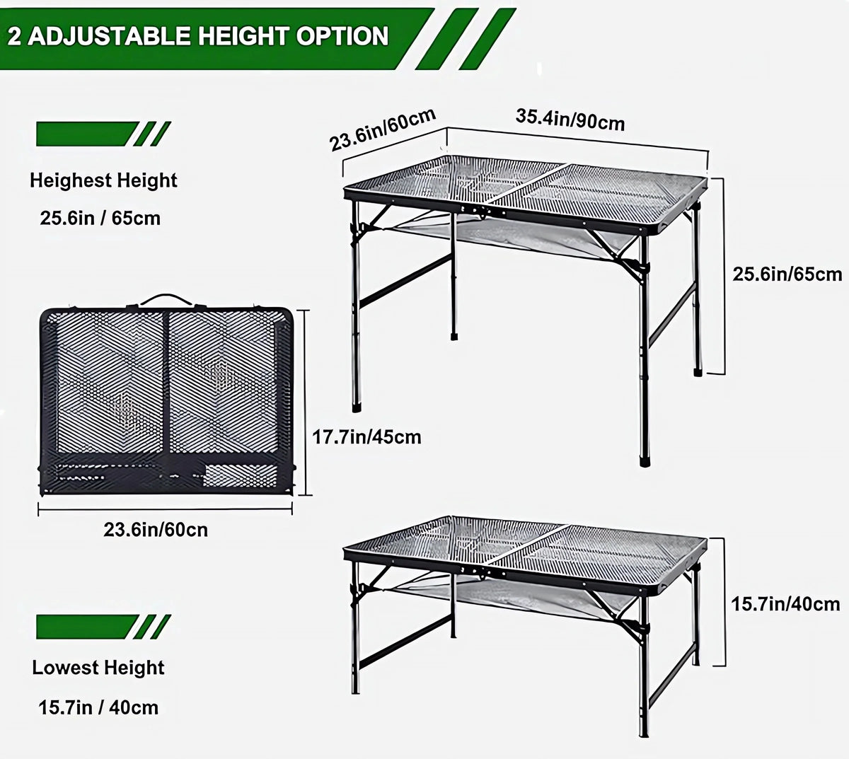 Folding Aluminum Grill Table N592486