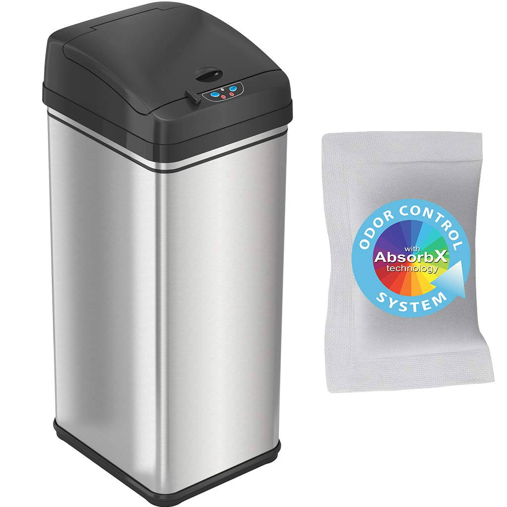 13 Gallon Sensor Trash Can with Odor Filter N600473