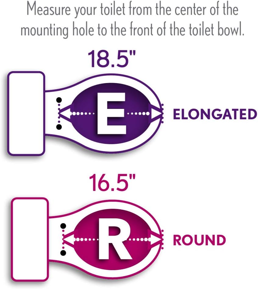 Elongated Toilet Seat with Brushed Nickel Hinges M6232