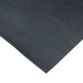 Black 1/8 in x 3 ft x 10 ft Non-Slip Rubber Floor Mat K2964