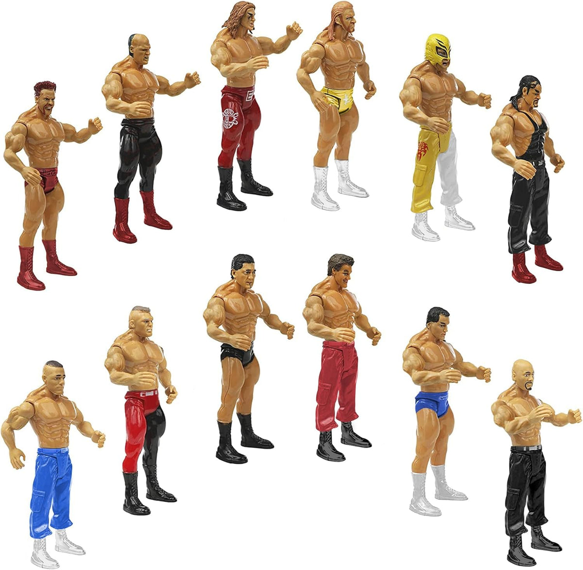 Set of 12 Wrestling Action Figures M552
